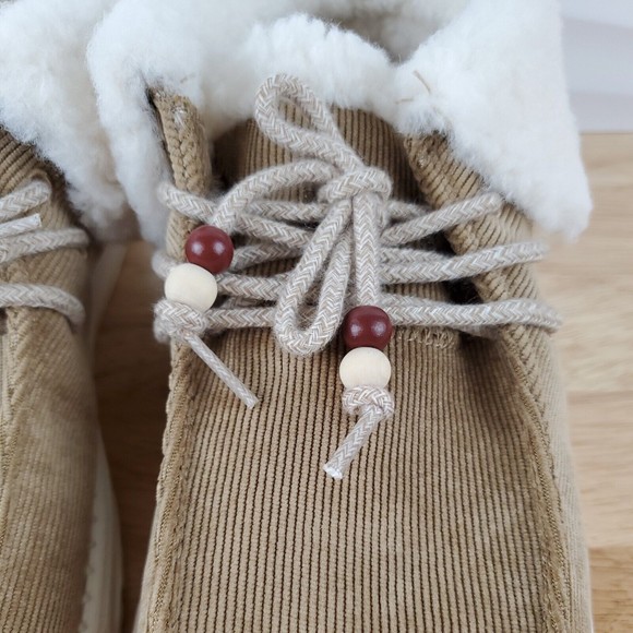 Hey Dude Britt Womens Brown Nut Corduroy Flip Cuff Slip On Booties Shoes - Picture 7 of 16